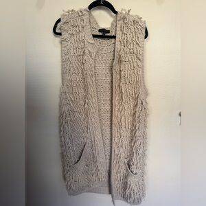 Sanctuary Textured Mauve Cardigan Vest